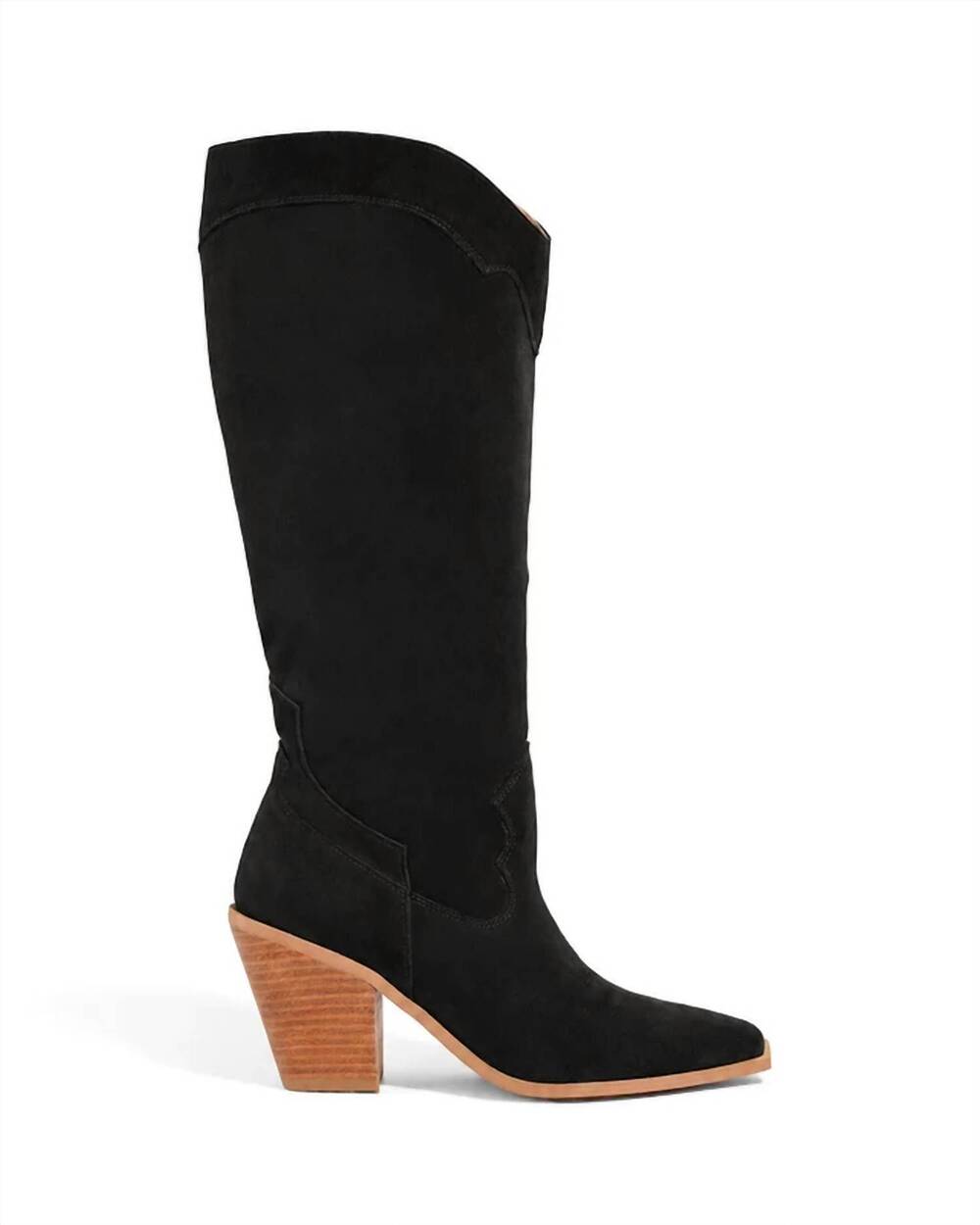 NEW MIIM women's rhonda suede knee high boots in black